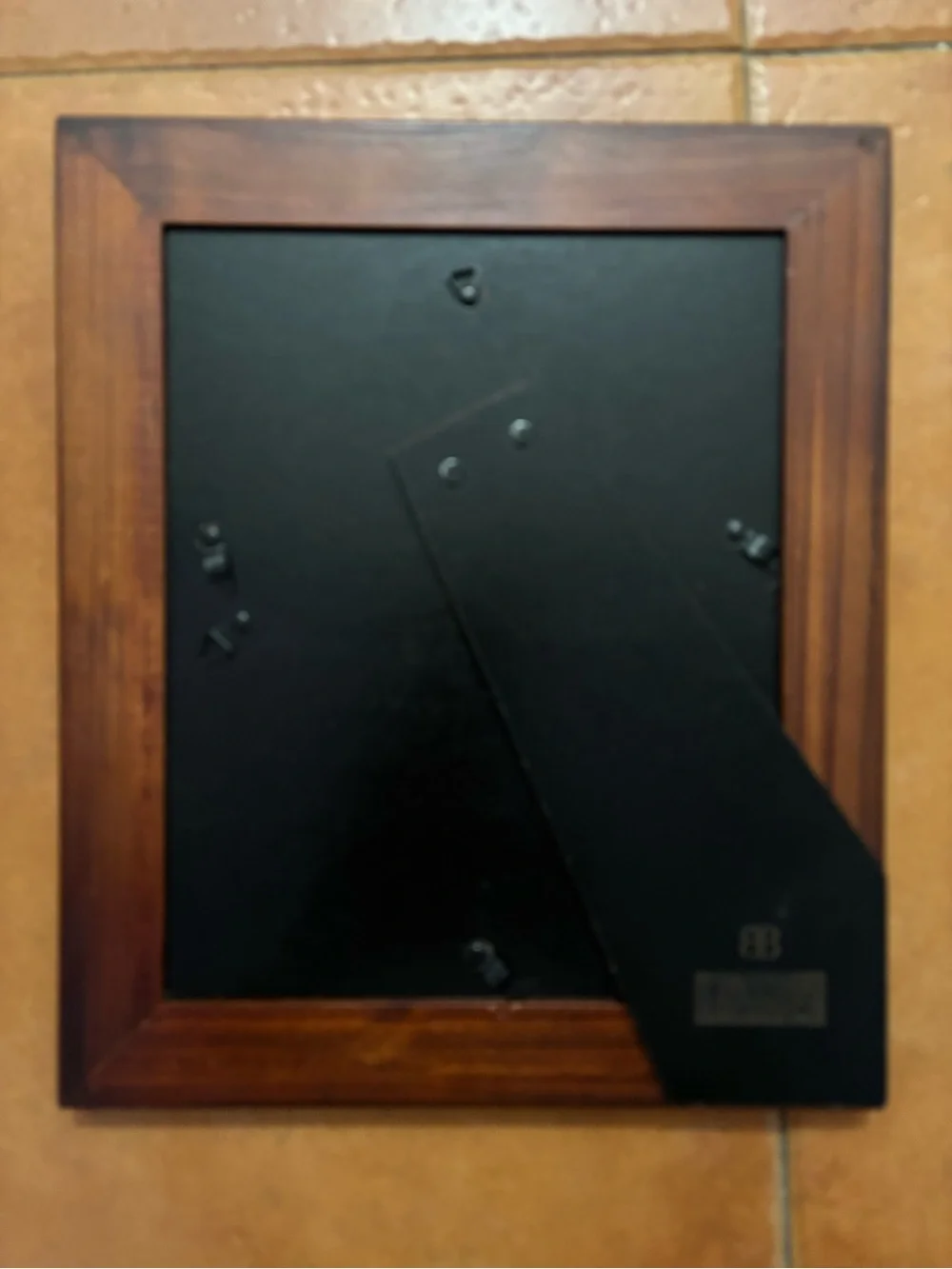 Burnes of Boston rich dark wood frame Edge is beaded Use horizontally/vertically